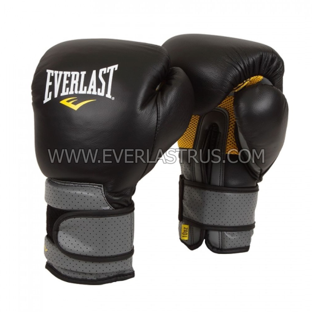 Перчатки боксерские Everlast Pro Leather Strap 691001 кожа - EverlastRUS